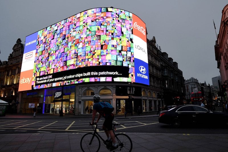 pantalla electronica en Londres