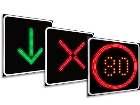 paneles de mensaje variable de bajo consumo para tráfico