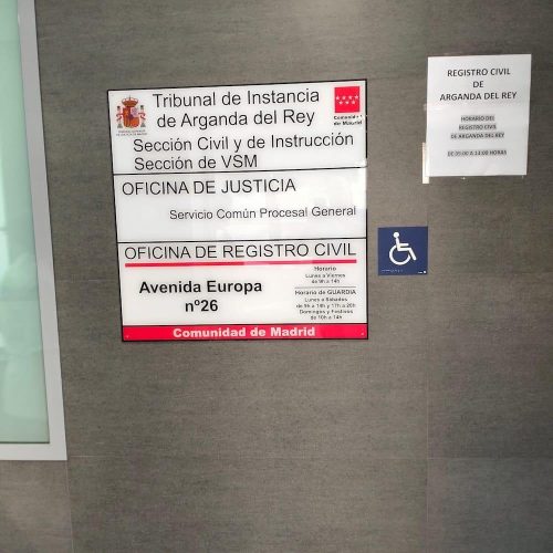 Trabajos de señalética