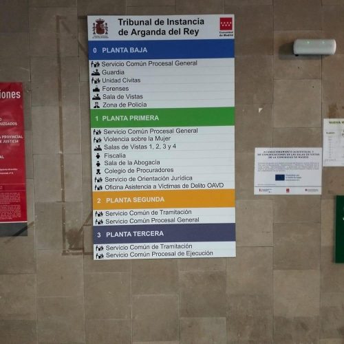 Trabajos de señalética